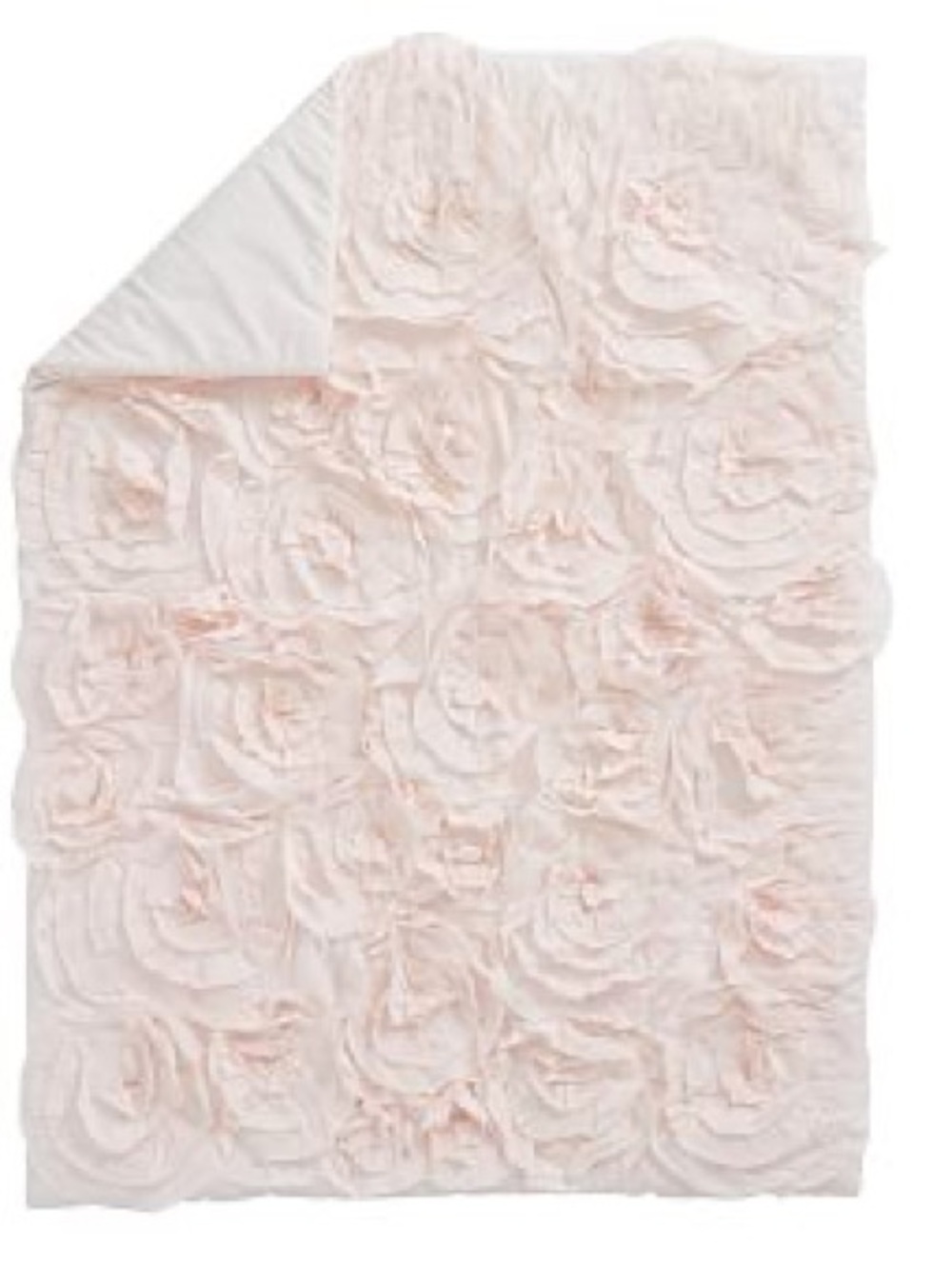 BNWOT Pottery barn kids x Monique Lhuillier toddler size rosette quilt